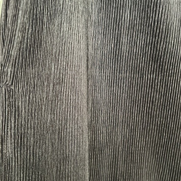 ANN TAYLOR NWT Size 10 Black Ribbed Lined Pull On Midi Skirt Stretch Slinky - Picture 2 of 8